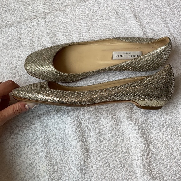 Jimmy Choo sparkle flats - Picture 4 of 5